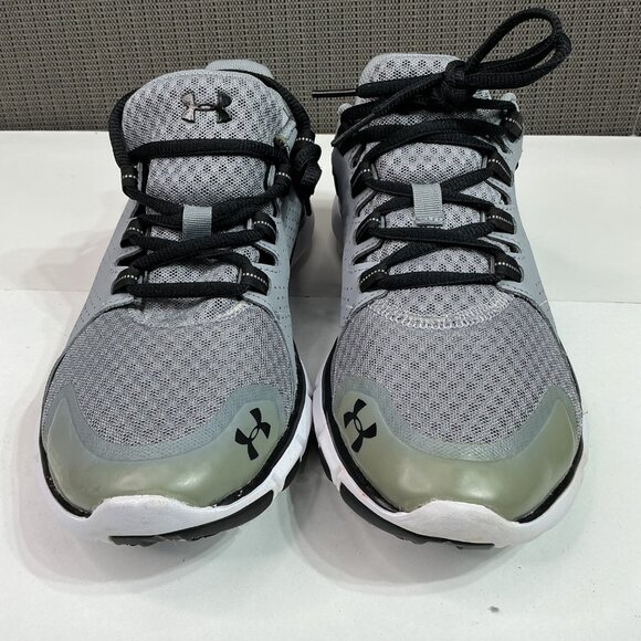 Under Armour Mens Micro G Assert 7 Running Shoes Size 8 Gray & Black Mesh - Picture 2 of 7